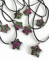 Кулон із каменю циозит Зірка 1 шт.