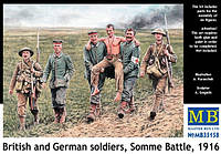 Британские и германские солдаты, битва на Сомме, 1916 irs