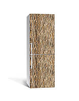 Наклейка на холодильник Zatarga «Стена из песчаника» 650х2000 мм виниловая 3Д наклейка декор GG, код: 6439939