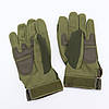 Тактичні рукавички із закритими пальцями (М-2XL), Зелені / Чоловічі рукавички, розмір L, фото 9
