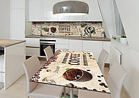 Наклейка 3Д виниловая на стол Zatarga «Робуста свежего помола» 600х1200 мм для домов, квартир GG, код: 6440570