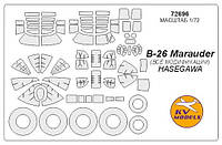 Маска для модели самолета B-26 Marauder (все модификации), Hasegawa irs