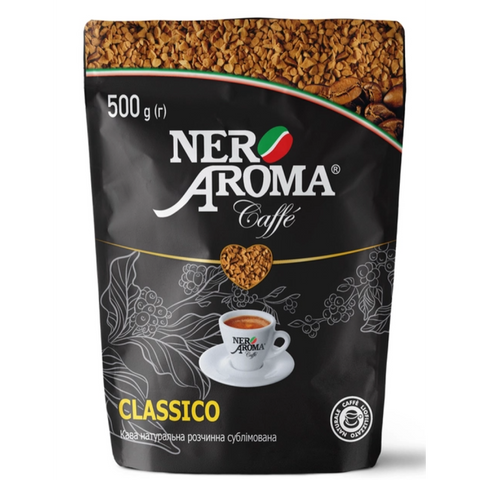Кава розчинна Nero Aroma Classico 500 гр Натуральна сублімована