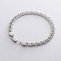 Мужской серебряный браслет (Рембо 1.2 см) ро203211 Оникс 20 UT, код: 6589657
