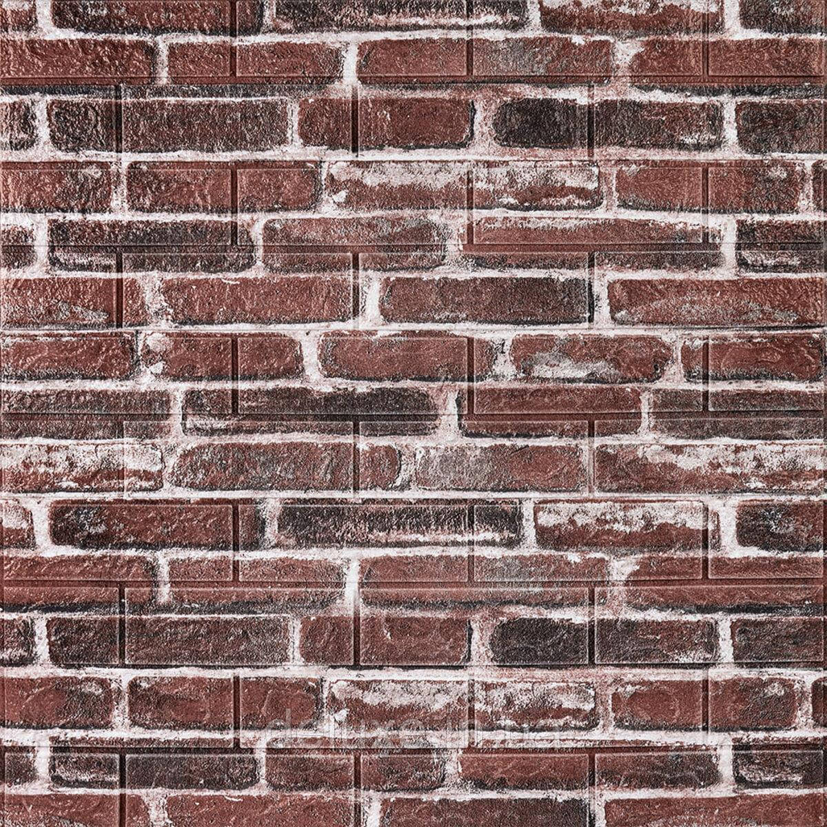 Декоративна 3D панель самоклейка 700х770х5мм Цегла червона Катеринославська (043) SW-00000031, фото 1