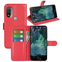 Чехол-книжка Litchie Wallet Motorola E20 E30 E40 Red GM, код: 8129134