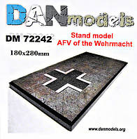Подставка для моделей. Тема: Бронетанковая техника Вермахта (180x280 мм) irs