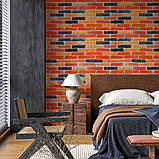 Самоклеюча 3D панель 700х770х3мм Матова Катеринославська цегла (047-3m) SW-00001440, фото 5