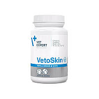 Ветоскин 60 капсул на 5 кг VETOSKIN SMALL BREED AND CATS - для кожи и шерсти собак и кошек мелких пород.