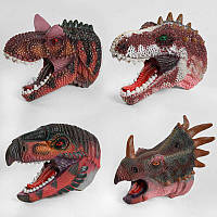 Голова на руку Q 9899-781 "Динозаври", 4 види, гумові, 1шт у пакеті, ВИДАЄТЬСЯ ТІЛЬКИ МІКС ВИДІВ irs