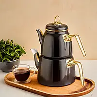 Чайник универсальный Paçi Elite Class 3л для турецкого чая на 3 л для всех видов плит, Чайданлык турецкий