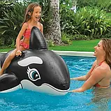 Надувний плотик для плавання дитячий Касатка Intex 58561 (ремкомплект, 193-119 см) | Надувна платформа, фото 3