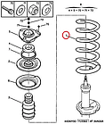 Пружина передня R16 Fiat Ducato 230, Peugeot Boxer, Citroen Jumper (1994-2002), 1312982080, 5002J6, CS Germany, Німеччина, фото 3