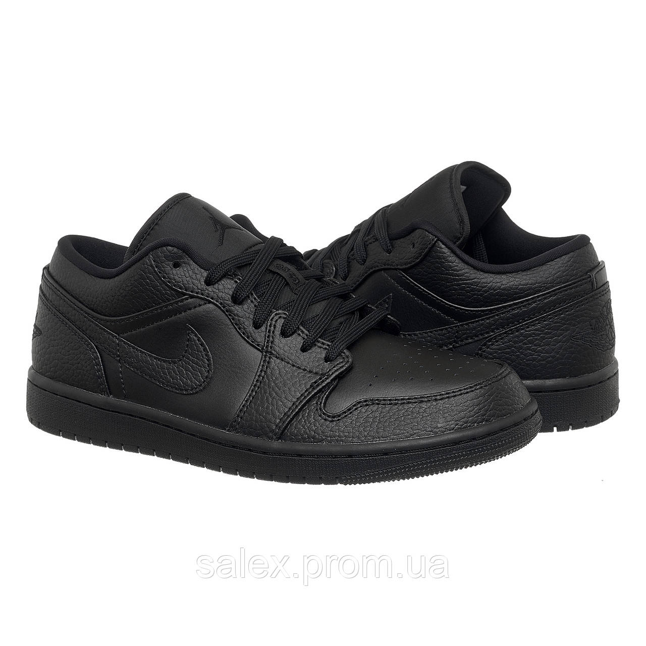 Кросівки чоловічі Jordan 1 Low (553558-091) 45.5 Чорний SX, код: 7817664