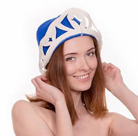 Банная шапка Luxyart Снежная королева Синий (LA-432) KP, код: 1101725