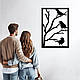 Сучасний декор стін, інтер'єрна картина з дерева "Пташки", оригінальний подарунок 30x20 см, фото 9