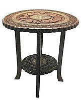 Дерев'яний круглий стіл