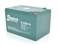 Тяговая аккумуляторная батарея AGM ORBUS 6-DZM-14, 12V 14Ah M5 (151х98х101 мм) Green Q4
