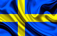 Флаг «Швеция», Искусственный шелк, 1200х700 мм