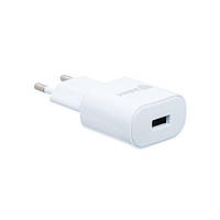 Мережеве заряджання Inkax CD-27 2.1 A 1 USB + кабель Lightning Білий GM, код: 2627151