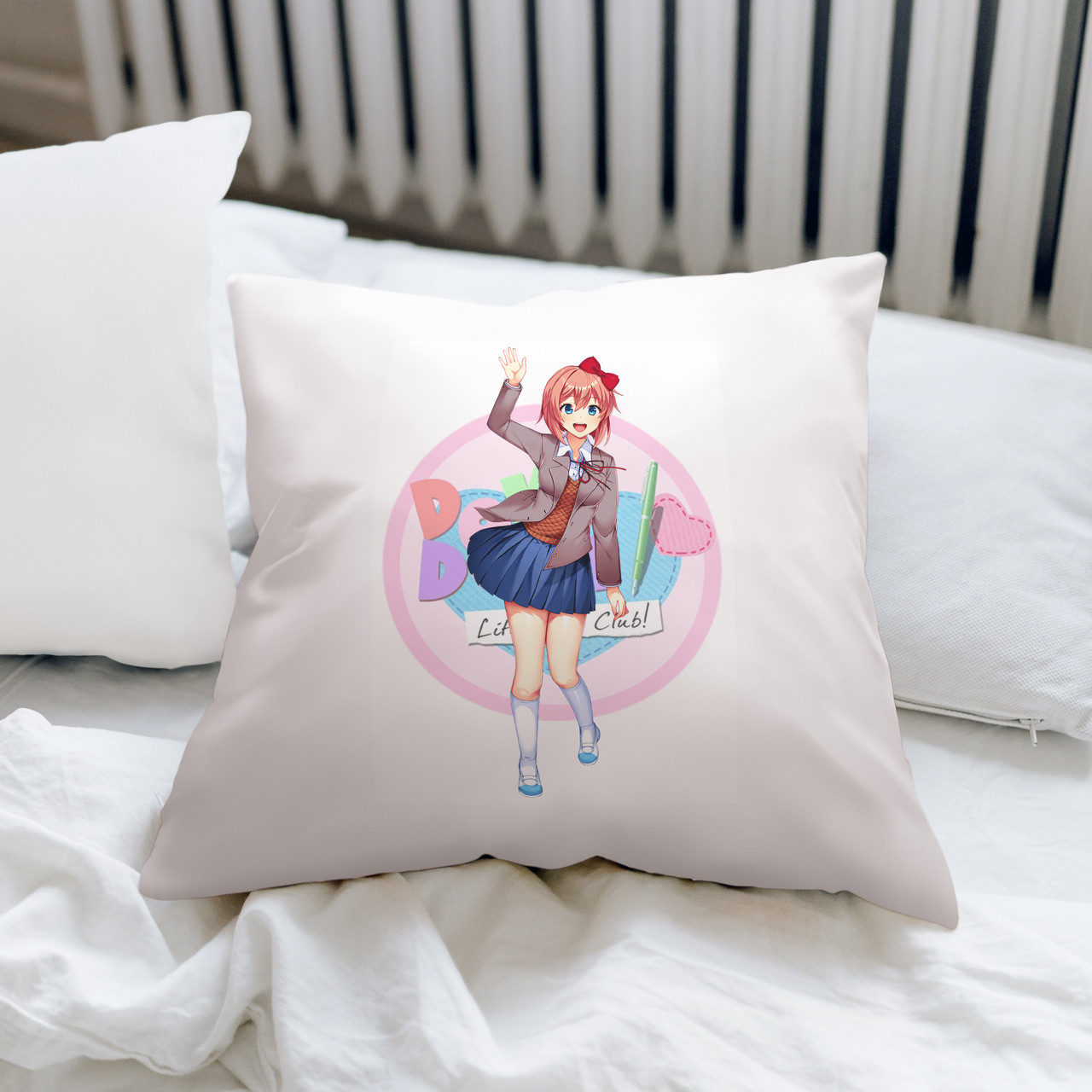 Подушка "Doki Doki Literature Club! / Докі Докі Літературний Клуб" №23, фото 1