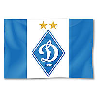 Флаг «Динамо Киев», Искусственный шелк, 1200х700 мм