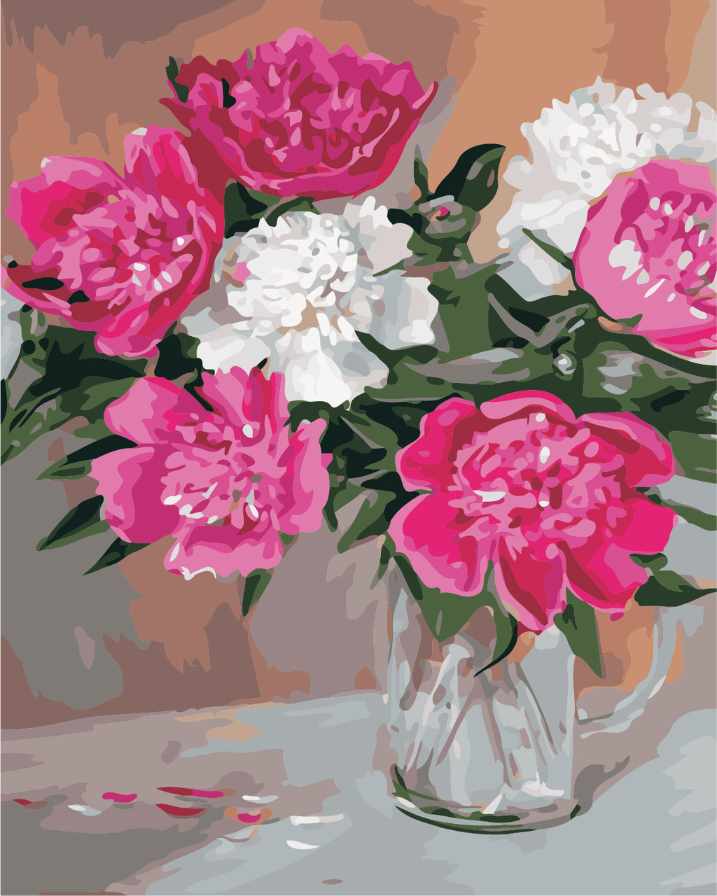 Картина за номерами "Квіти у вазі" 40*50см