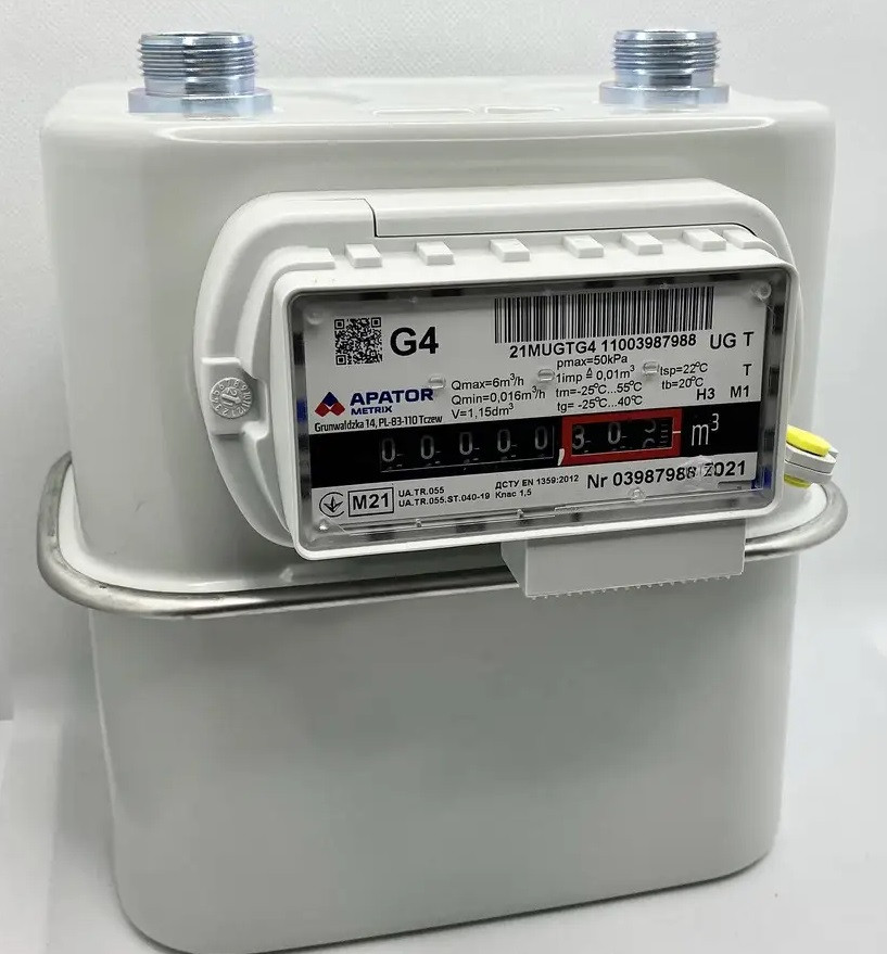 Лічильник газу мембранний Metrix Метрікс G 1,6 T