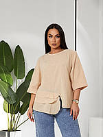 Женская блузка Oversize FN-20633 р: 48/52
