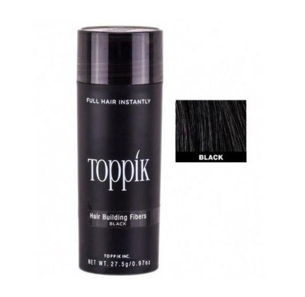 Загущувач для волосся (пудра) Toppik Hair Building Fibers чорний black ( код: b-01 )