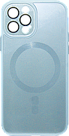 Накладка iPhone 12 Pro blue Sapphire Glass MagSafe