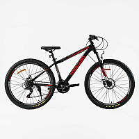 Велосипед Спортивний Corso 27.5`` дюймів «TORNADO» TR-27639 рама сталева 15.5 , перемикачі Shimano, 21