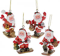 Подвесные фигурки Santa on a Snowboard BonaDi DP186315 KP, код: 8251220