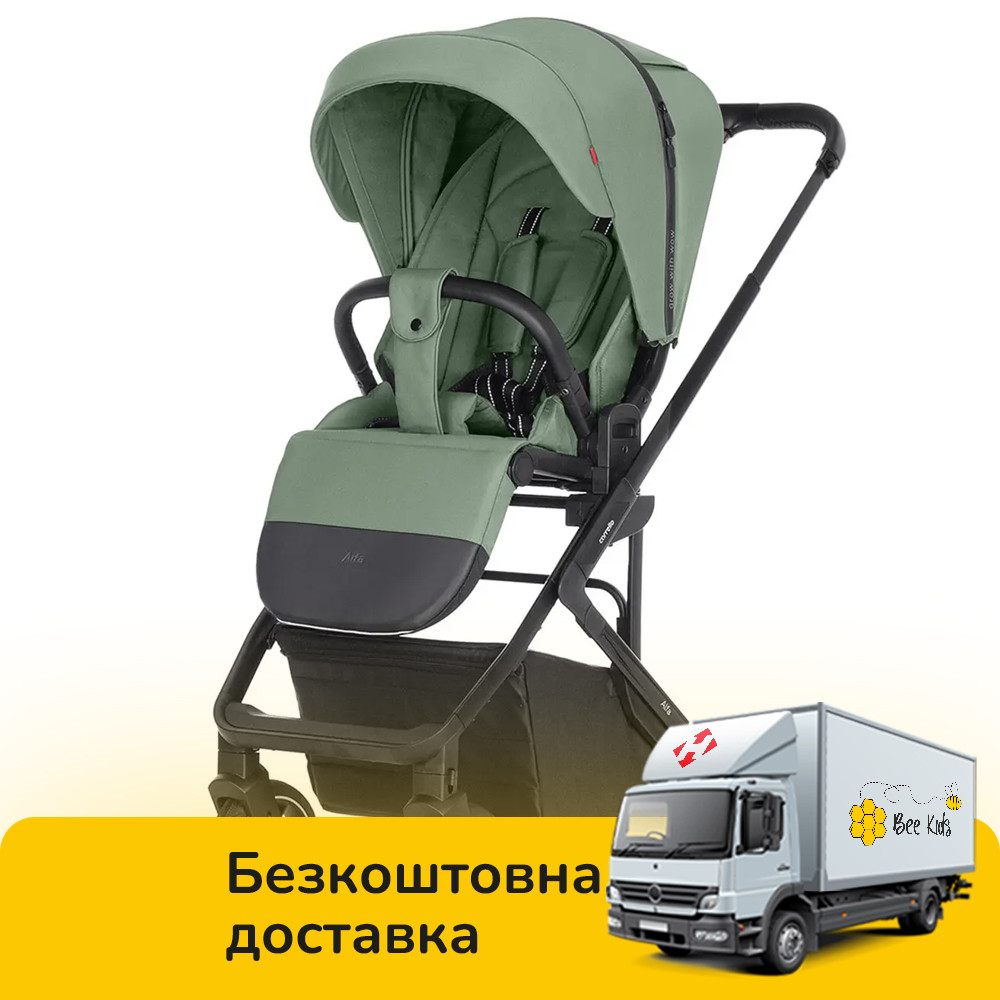 Коляска дитяча прогулянкова CARRELLO Alfa CRL-5508 Sea Green Зелена, фото 1