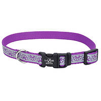 Светоотражающий ошейник для собак Coastal Lazer Brite Reflective Collar 1.6х30-46см фиолетова DH, код: 7720758