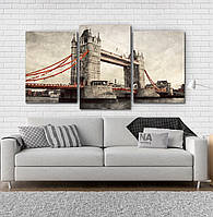 Модульна картина Poster-land Лондон Міст Art-99_3 DH, код: 6502859
