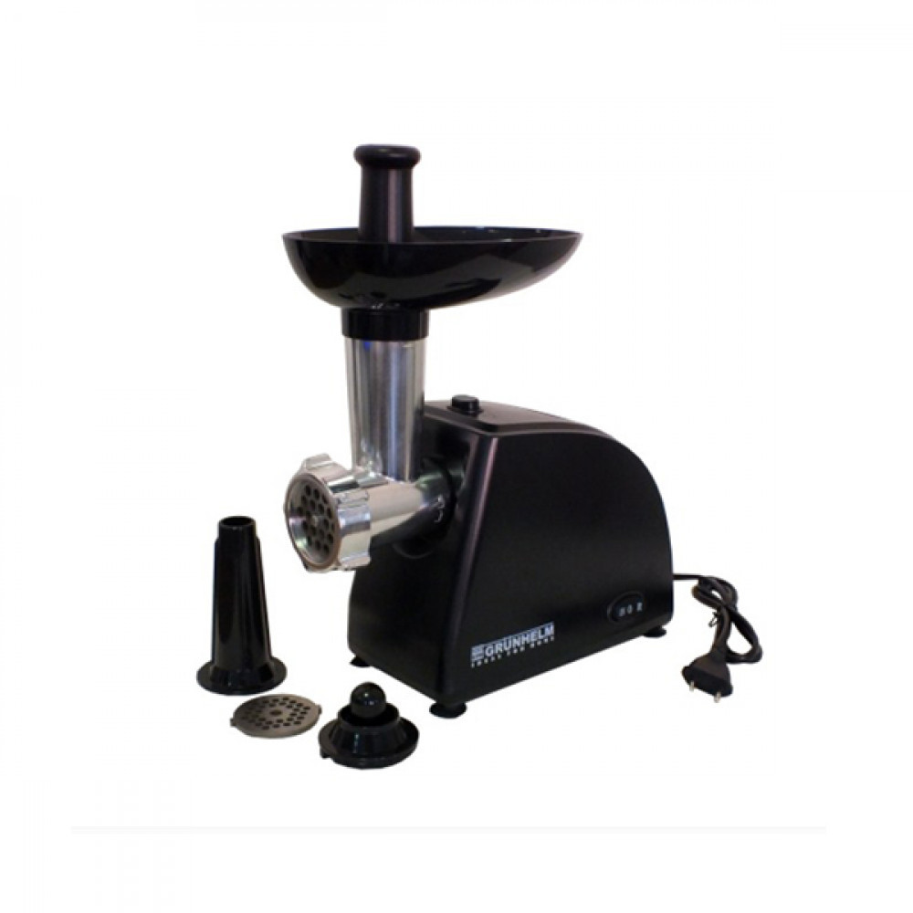 М'ясорубка електрична Grunhelm AMG140В 1400 Вт Чорна електрична м'ясорубка Техніка для кухні