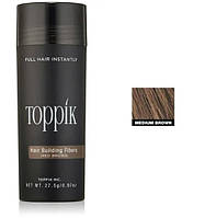 Загуститель для волос (пудра) Toppik Hair Building Fibers каштановый medium brown ( код: mb-03 )