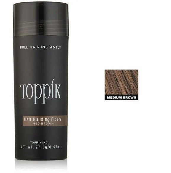 Загущувач для волосся (пудра) Toppik Hair Building Fibers каштановий medium brown ( код: mb-03 ), фото 1