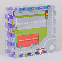 Килимок-пазл ігровий EVA С 36629 Місто 9 шт в упаковці, 30х30 см irs