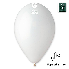 Куля 13" GEMAR-ДЖ Пастель 001 Біла | White