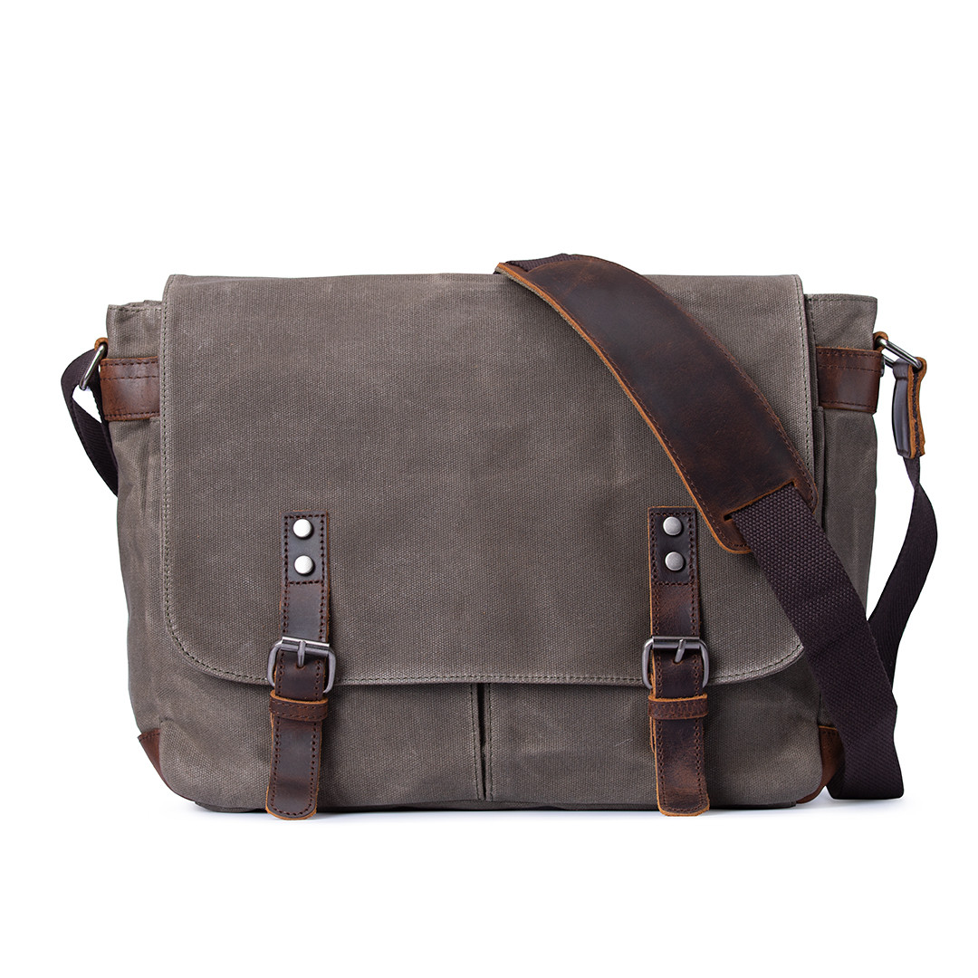 Сумка чоловіча MCN месенджер через плече зелена арт.00213, фото 1