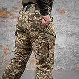 Штани тактичні військові 6 кишень GRIFON "GENERAL" піксель ріп-стоп (вафелька), фото 10