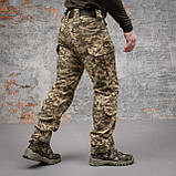 Штани тактичні військові 6 кишень GRIFON "GENERAL" піксель ріп-стоп (вафелька), фото 9