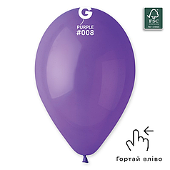 Куля 13" GEMAR-ДЖ Пастель 008 Фіолетова | Purple