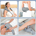 Масажер для шиї, спини та тіла з підігрівом / Електричний масажер для тіла / Роликовий масажер, фото 6
