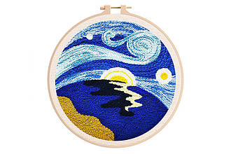 Набір для килимової вишивки "Пейзаж", KT-92804, 20 см (з п'яльцями)