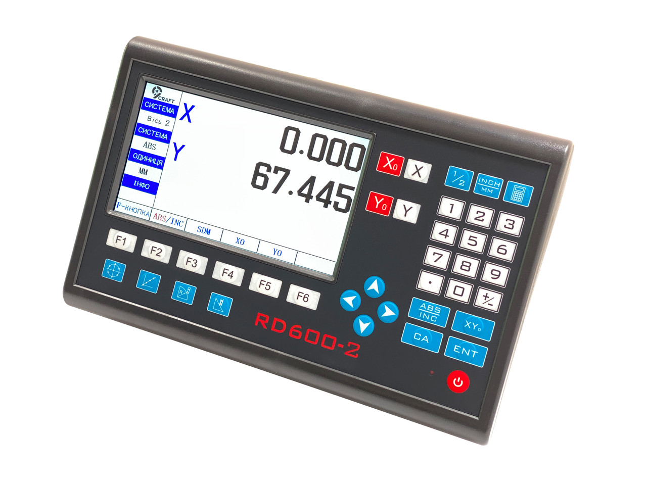 Пристрій цифрової індикації 9craft RD600-2 RS-232 на 2 осі LCD