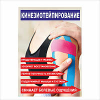 Плакат Vivay Кинезиотейпирование А1 (5451) DH, код: 6863133