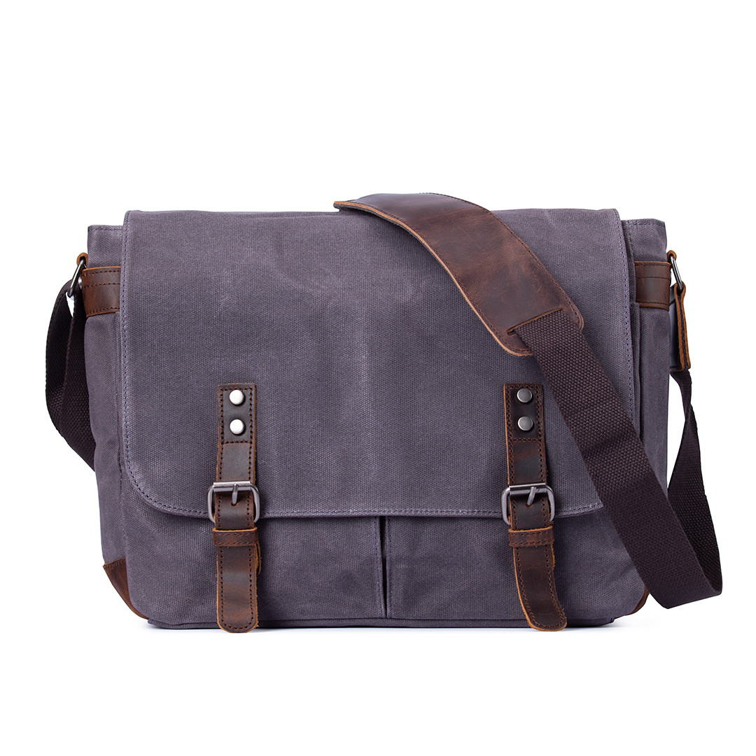 Сумка чоловіча MCN месенджер через плече сіра арт.00214, фото 1